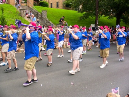 Different Band at 4th of July parade 2013